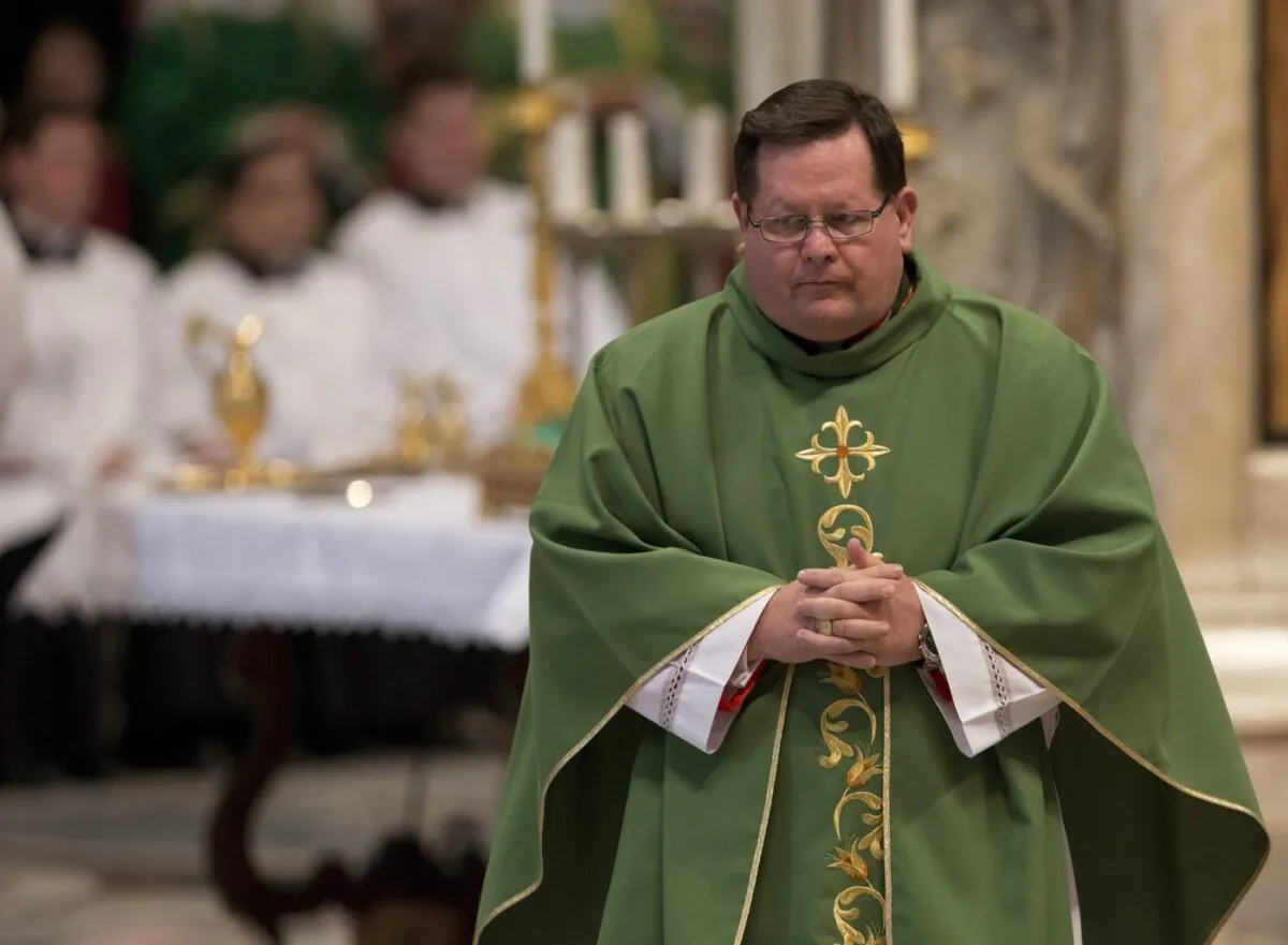 Quebec Cardinal Gérald Lacroix attends a mass in the St. Peter's Basilica at the Vatican, on Feb. 23, 2014. (The Canadian Press/AP-Alessandra Tarantino)