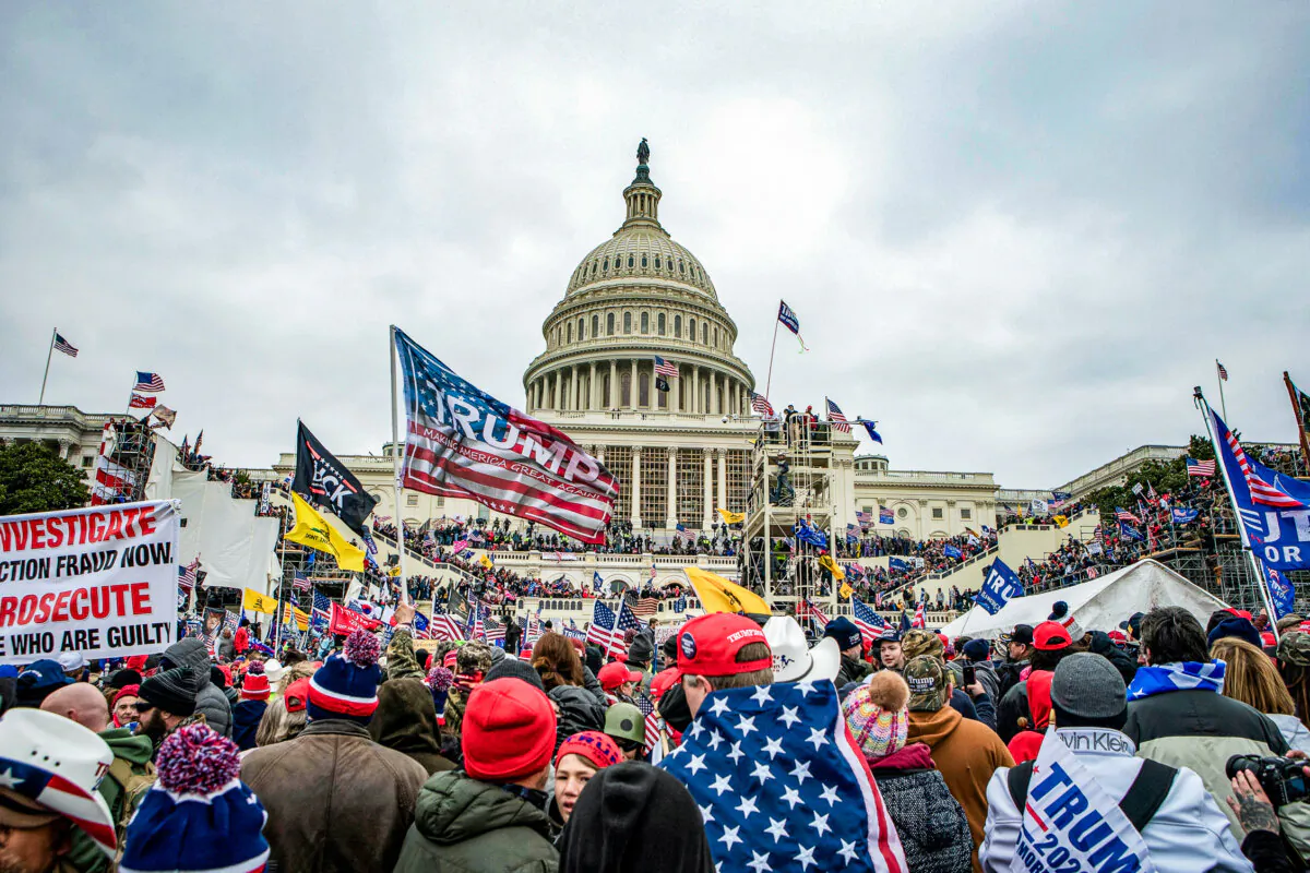 Supporters of President Trump protest at the U.S. Capitol in Washington on Jan. 6, 2021. (AP Photo/Jose Luis Magana, File)