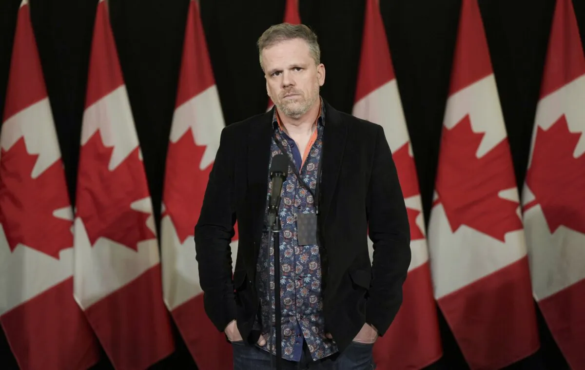 Minister of Health Mark Holland speaks to the media during the federal cabinet retreat in Montreal, on Jan. 22, 2024. (The Canadian Press/Christinne Muschi)