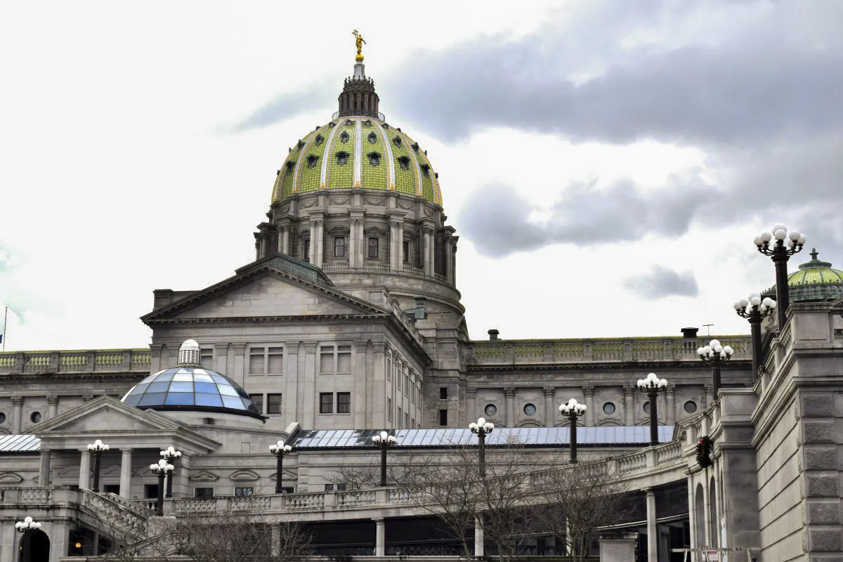 Pennsylvania’s Capitol building in Harrisburg, Pa., in January 2023. (Beth Brelje/The Epoch Times)  