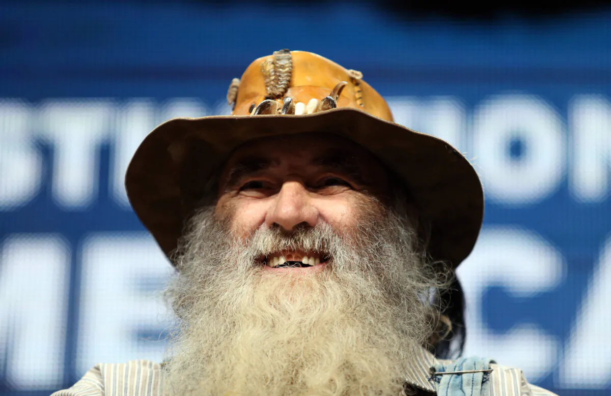 Herbert 'Cowboy' Coward speaks onstage at the "Hillbilly Blood" panel during the Discovery Communications portion of the 2014 Summer Television Critics Association at The Beverly Hilton Hotel in Beverly Hills, Calif., on July 9, 2014. (Frederick M. Brown/Getty Images)