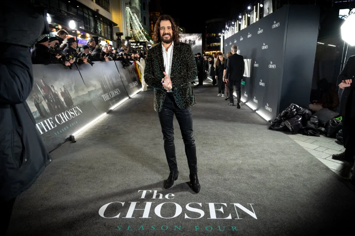 Jonathan Roumie attends the Global Premiere of season 4 of "The Chosen" at The Empire Cinema in Leicester Square in London, England, on Jan. 22, 2024. (Shane Anthony Sinclair/Getty Images)
