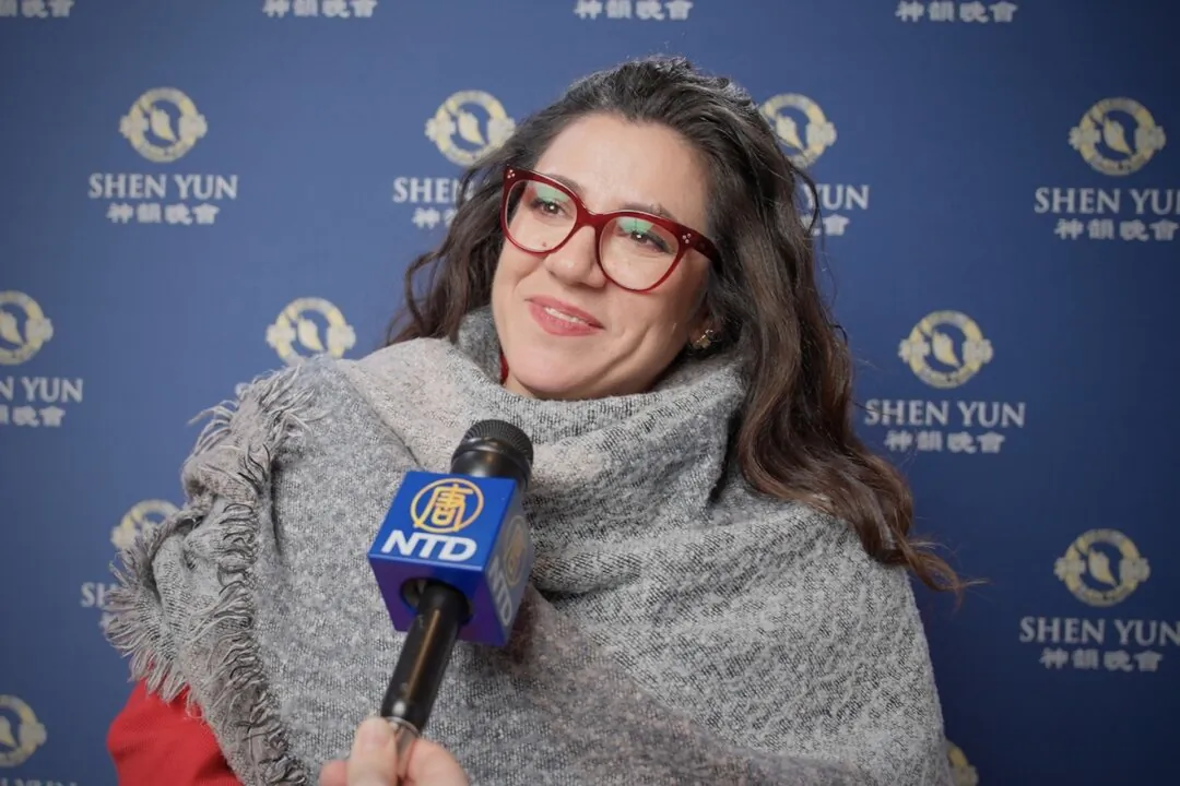 Elisa Siragusano at the Shen Yun Performing Arts performance at Teatro degli Arcimboldi, in Milan, on Jan. 17, 2024. (NTD)