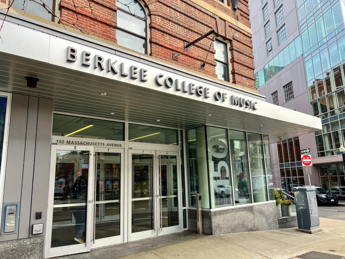 Berklee College of Music in Boston on Jan. 25, 2024. (Learner Liu/The Epoch Times)