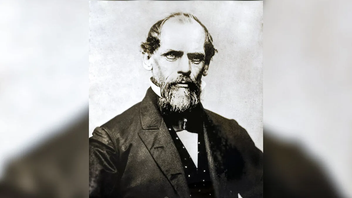 A photograph taken between 1866–1867 of John A. Roebling, who designed the Brooklyn Bridge. (Public Domain)