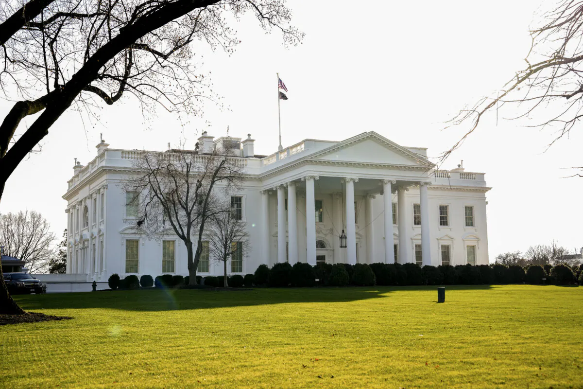 The White House in Washington on Jan. 3, 2024. (Madalina Vasiliu/The Epoch Times)