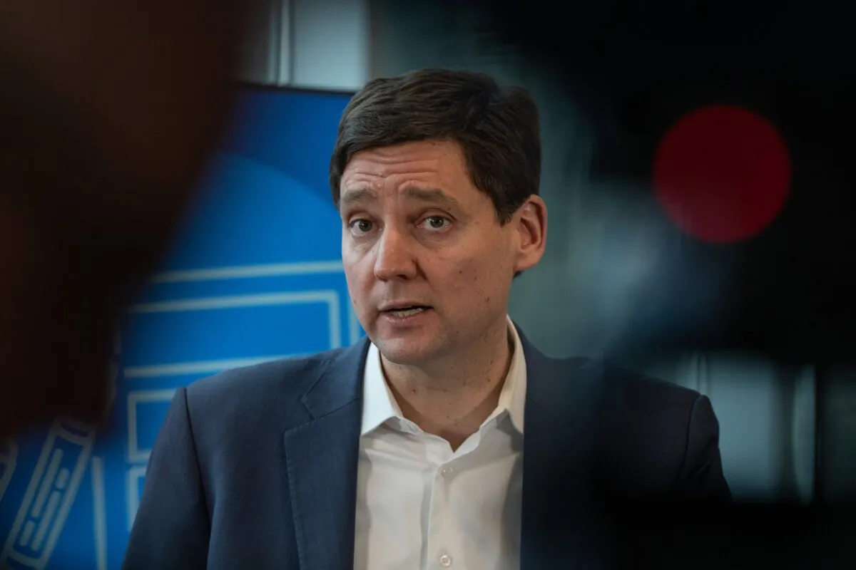 B.C. Premier David Eby speaks during a news conference in Vancouver, B.C., on Jan. 9, 2024. (The Canadian Press/Ethan Cairns)