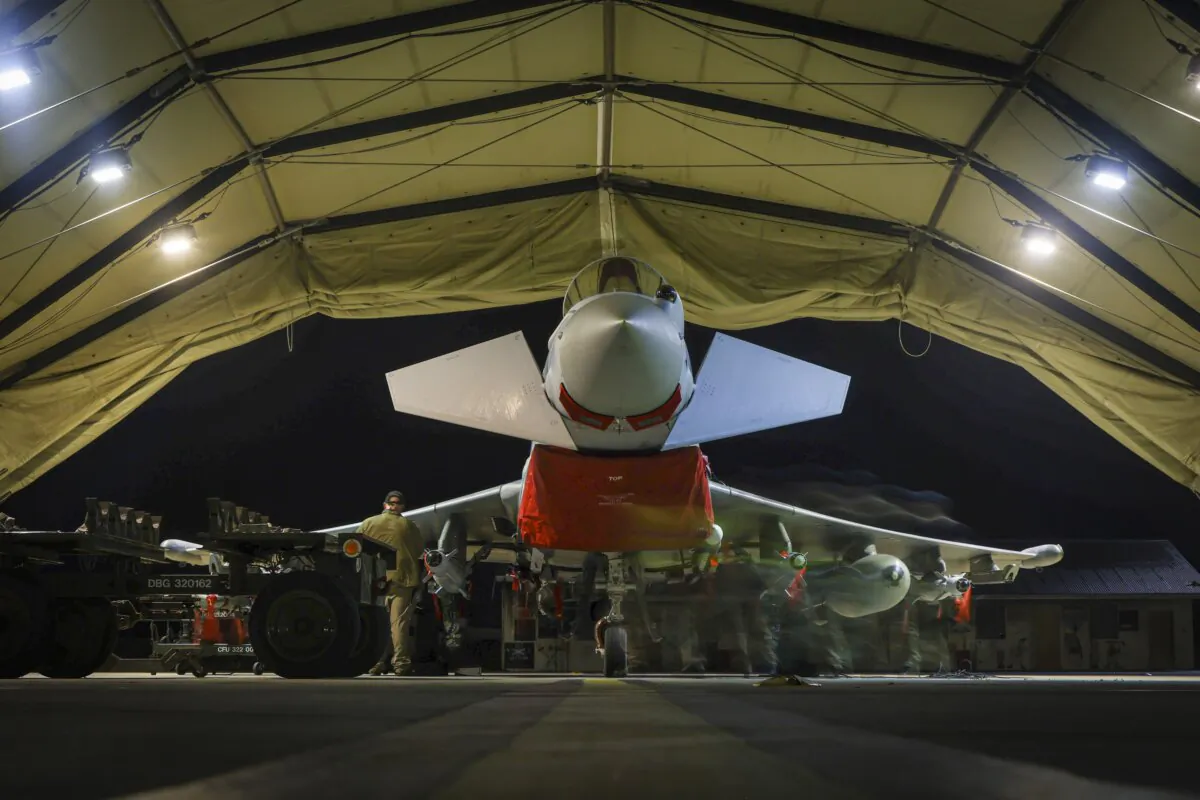A Royal Air Force Typhoon FGR4. (AS1 Leah Jones/MoD/Crown Copyright)
