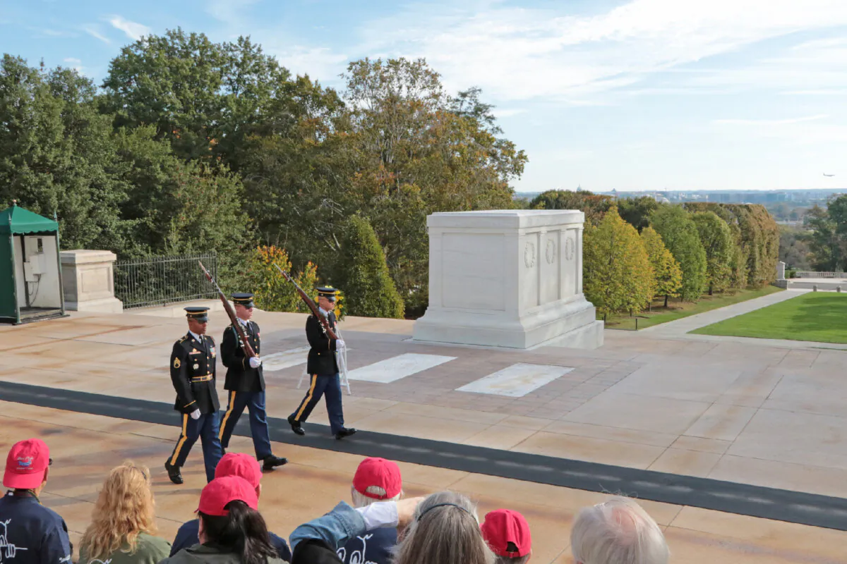 The Tomb of the Unknown Soldier at Arlington National Cemetery is one of the most visited cemetery sites in the United States. (Photo courtesy of Meinzahn/Dreamstime)