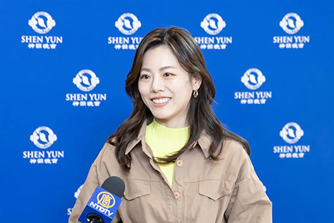 Tsuboi Honami at the Shen Yun Performing Arts performance at J:COM Hall Hachioji on Jan. 24, 2024. (Fujino Wei/The Epoch Times)