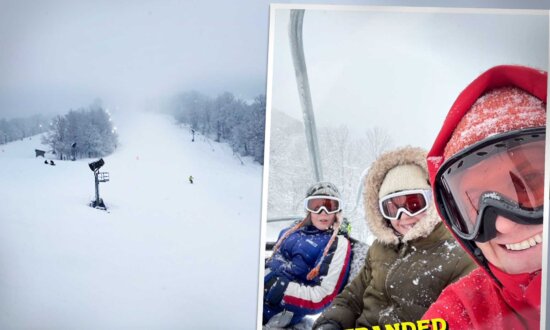 Family on Ski Trip Get Stranded in Blizzard on Mountain—Until Ski Shop Opens Doors to 30 Skiers