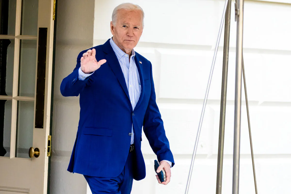 President Joe Biden departs the White House to board Marine One on the South Lawn on Jan. 27, 2024. (Tasos Katopodis/Getty Images)