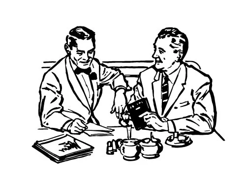 When personal dynamics are involved, it's best to be friendly and polite but also to maintain boundaries. (RetroClipArt/Shutterstock)