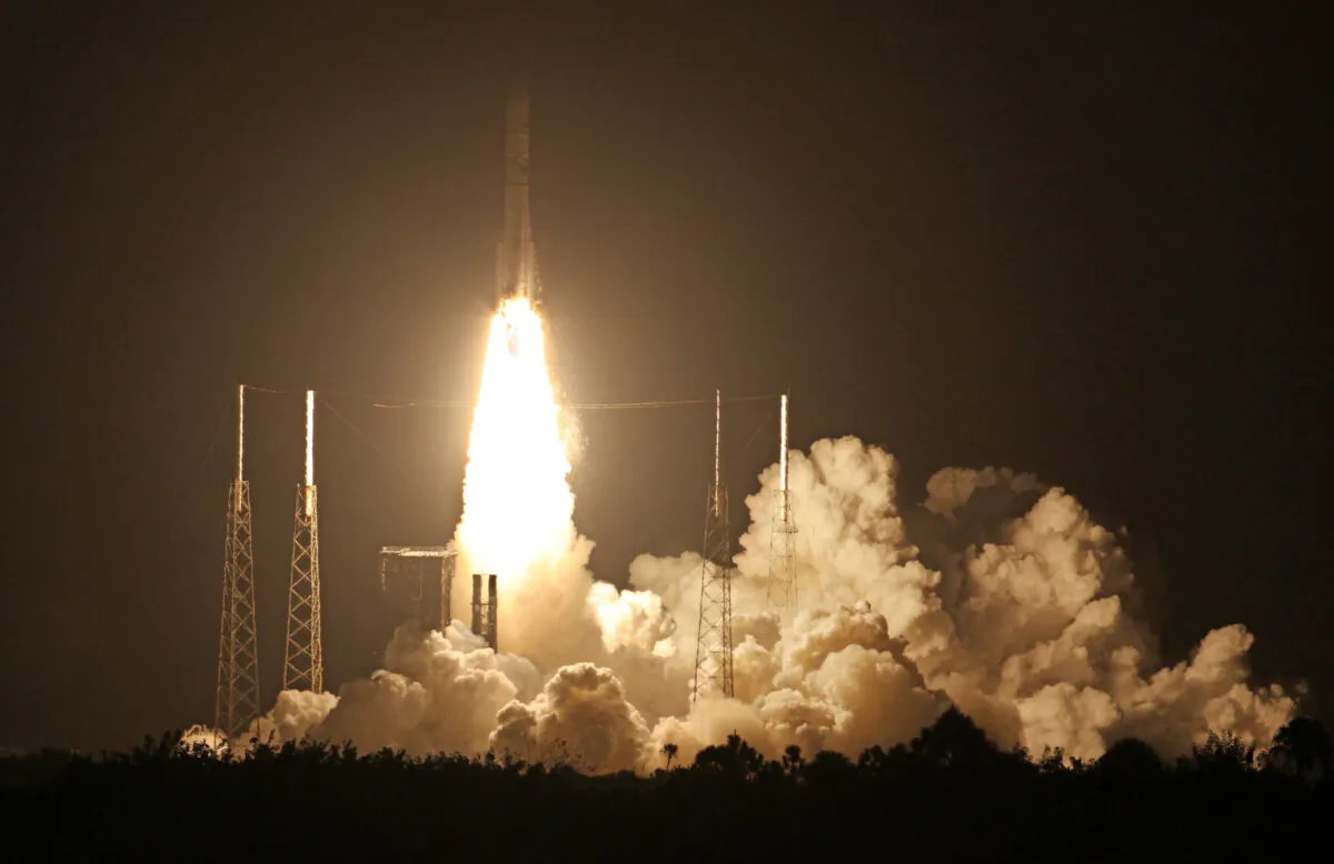 United Launch Alliance's (ULA) Vulcan Centaur lifts off from Cape Canaveral Space Force Station in Cape Canaveral, Florida, on Jan. 8, 2024. (Gregg Newton/AFP via Getty Images)