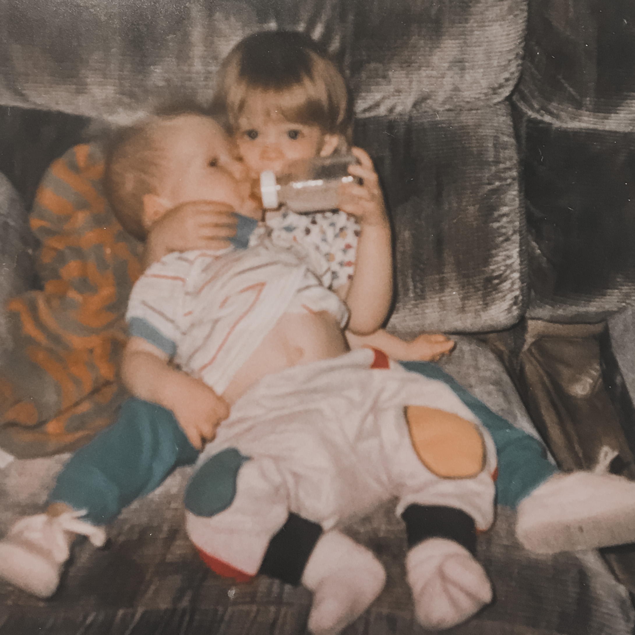 Mrs. Ashcroft with her brother, Mr. Bylsma when they were kids.