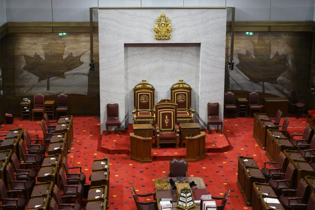 The Senate of Canada building and Senate Chamber are pictured in Ottawa in a file photo. (The Canadian Press/Sean Kilpatrick)