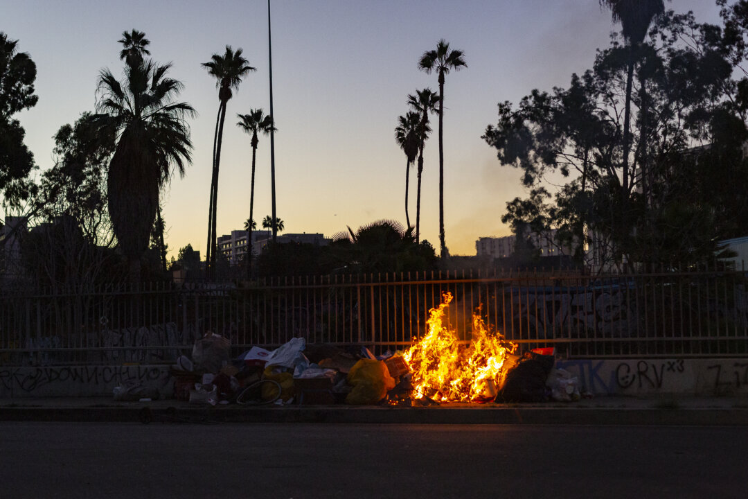 Number of Fires Set by Homeless People Hits 38 a Day in Los Angeles