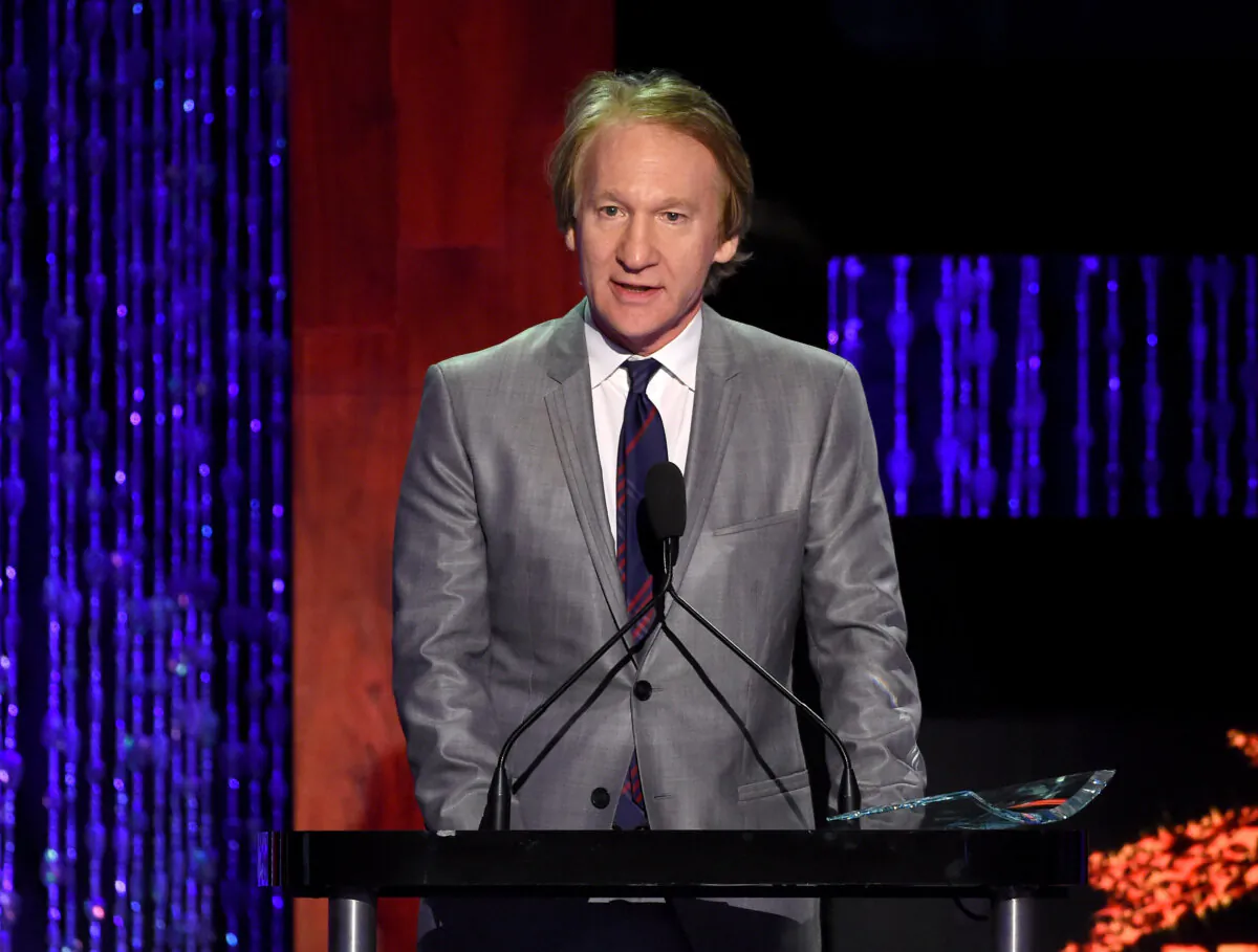 TV personality Bill Maher speaks onstage at PETA's 35th Anniversary Party at Hollywood Palladium in Los Angeles, California, on Sep. 30, 2015. (Photo by Kevin Winter/Getty Images for PETA)