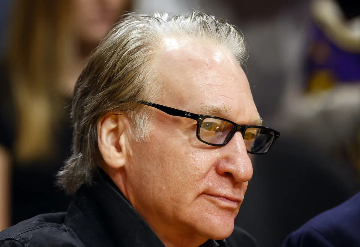 Bill Maher attends a game between the Houston Rockets and the Los Angeles Lakers at Crypto.com Arena in Los Angeles, Calif., on Dec. 2, 2023. (Ronald Martinez/Getty Images)