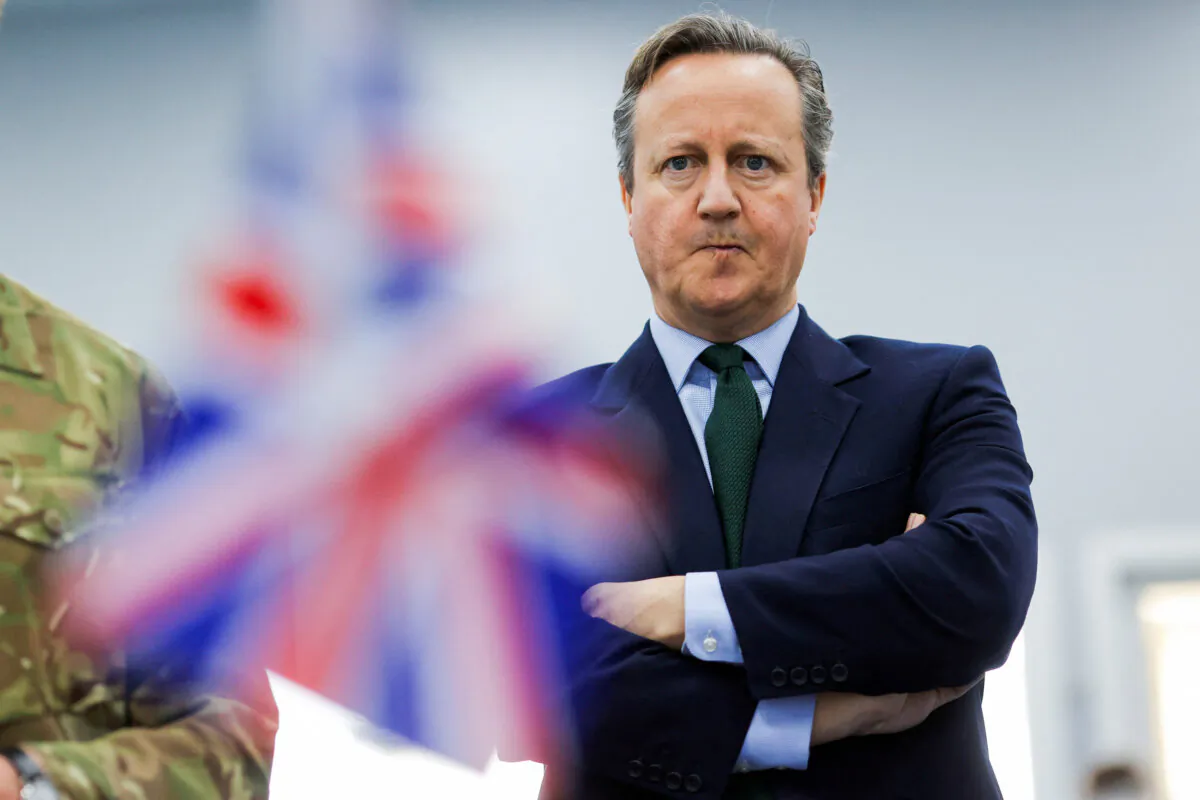 Foreign Secretary Lord Cameron in a file photo on Jan. 4, 2024. (Valdrin Xhemaj/PA)