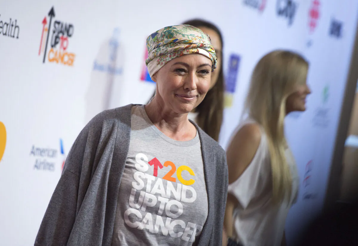Actress Shannen Doherty attends the Stand Up To Cancer (SU2C) event at the Walt Disney Concert Hall in Los Angeles, Calif., on Sep. 9, 2016. (Valerie Macon/AFP via Getty Images)