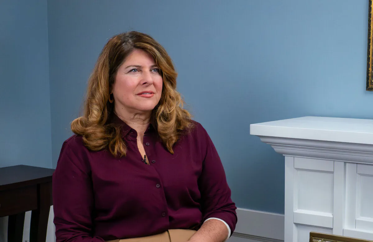 Naomi Wolf, author of "Facing the Beast" and "The Bodies of Others," in Washington on Nov. 17, 2023. (Jack Hsu/The Epoch Times)