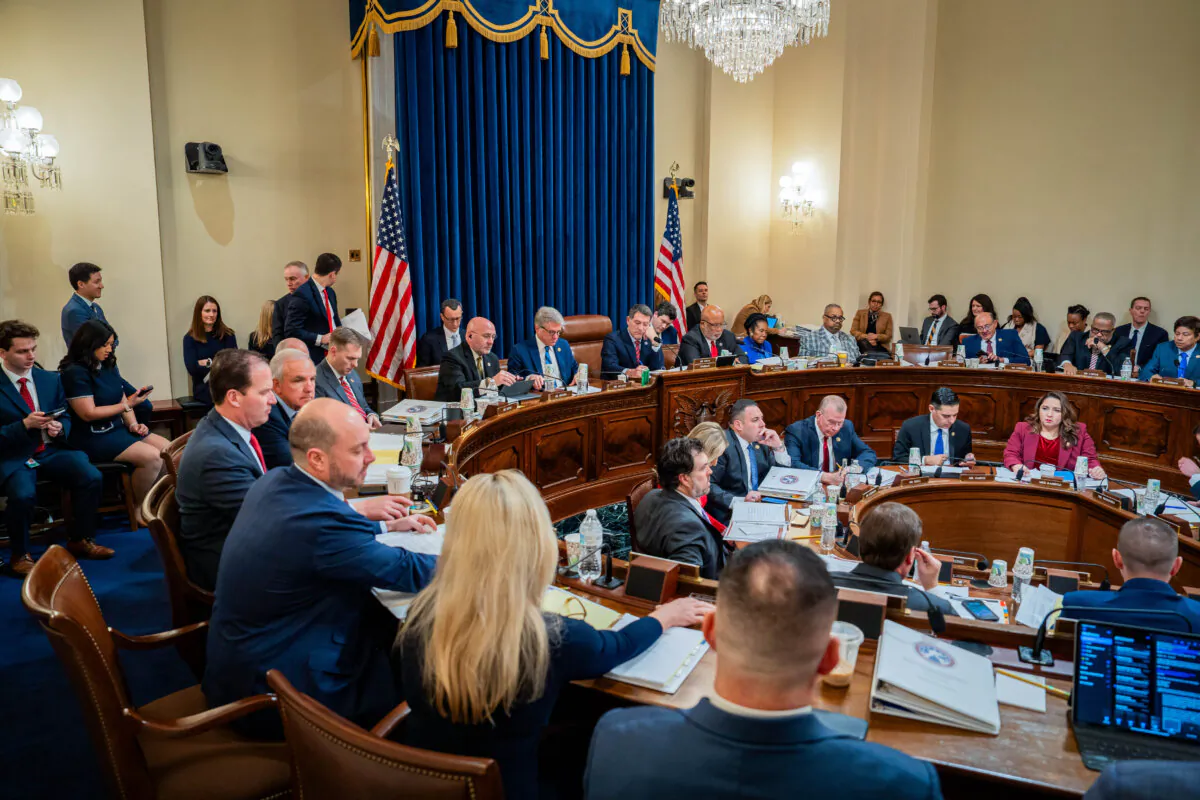 The House Committee on Homeland Security meets to mark up articles of impeachment against Secretary of the Department of Homeland Security Alejandro N. Mayorkas in Washington on Jan. 30, 2024. (Madalina Vasiliu/The Epoch Times)