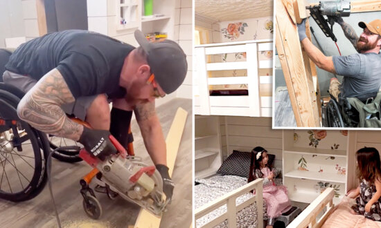 The Wheelchair Dad: Builder Paralyzed in a Fall Creates Dream Bunkbed for 3 Daughters