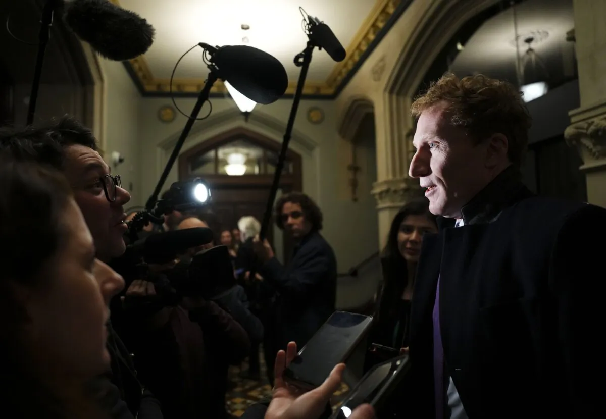 Immigration, Refugees and Citizenship Minister Marc Miller made the announcement on Parliament Hill in Ottawa on Jan. 31, 2024. (The Canadian Press/Sean Kilpatrick)