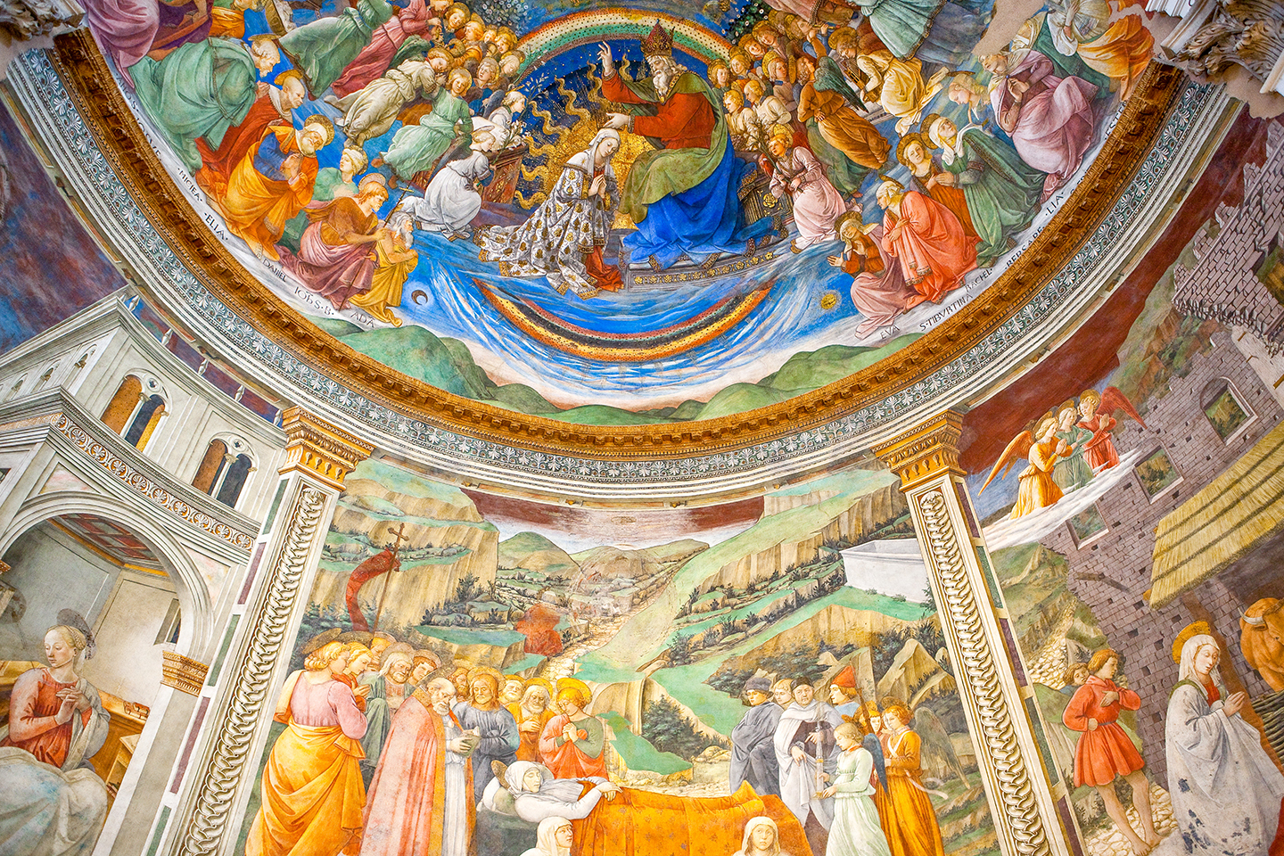 Filippo Lippi's fresco in Umbria's Spoleto Cathedral,