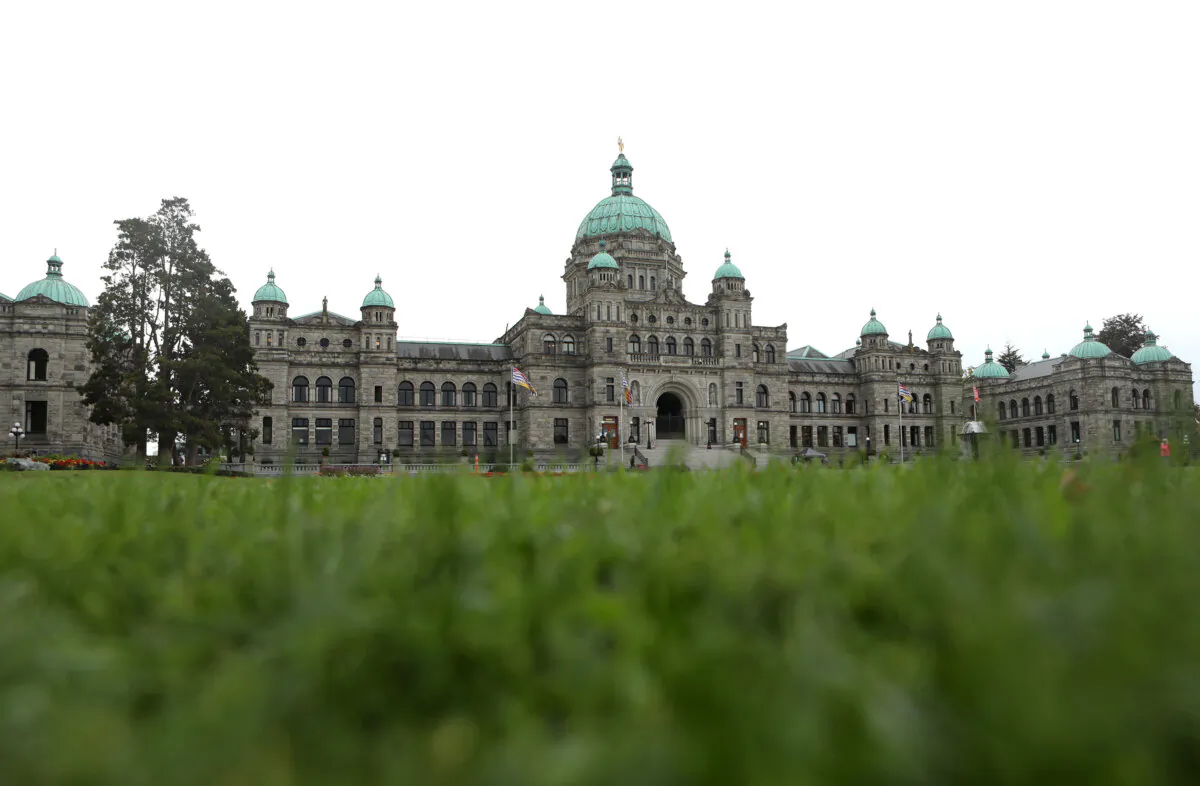 The legislature building in Victoria in a file photo. (The Canadian Press/Chad Hipolito)