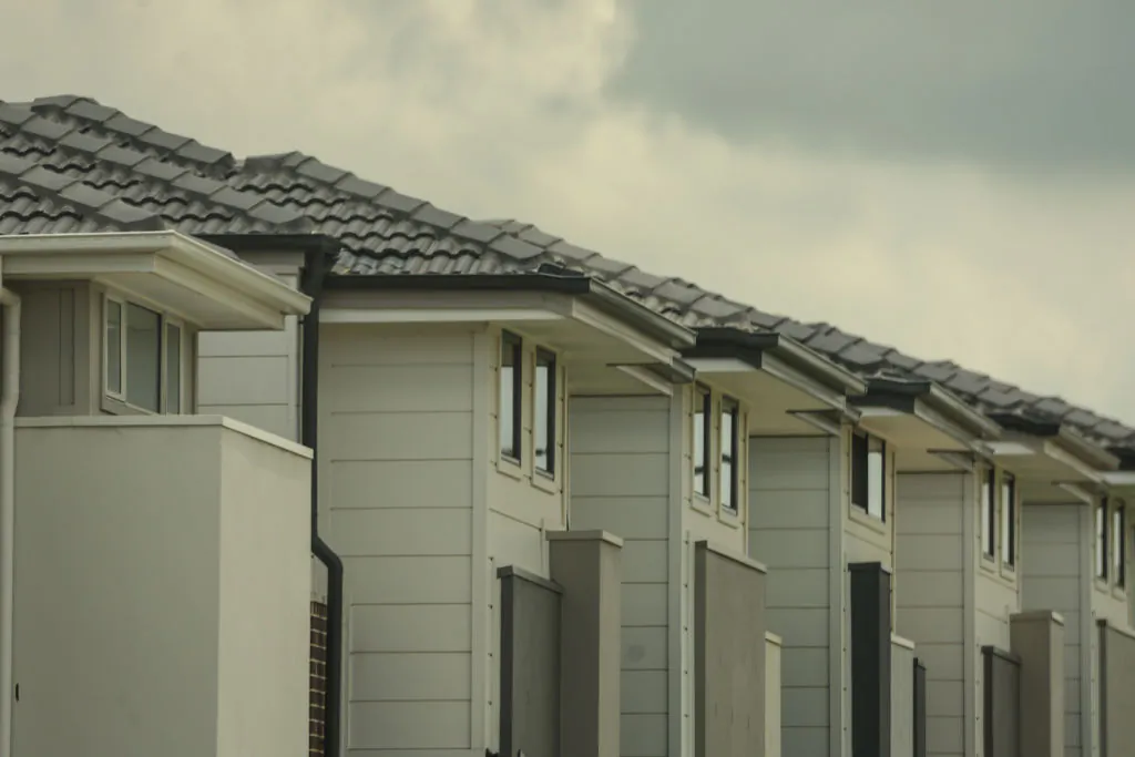 Newly built houses are seen in the Western Suburbs on January 11, 2024 in Sydney, Australia. (Photo by Jenny Evans/Getty Images)