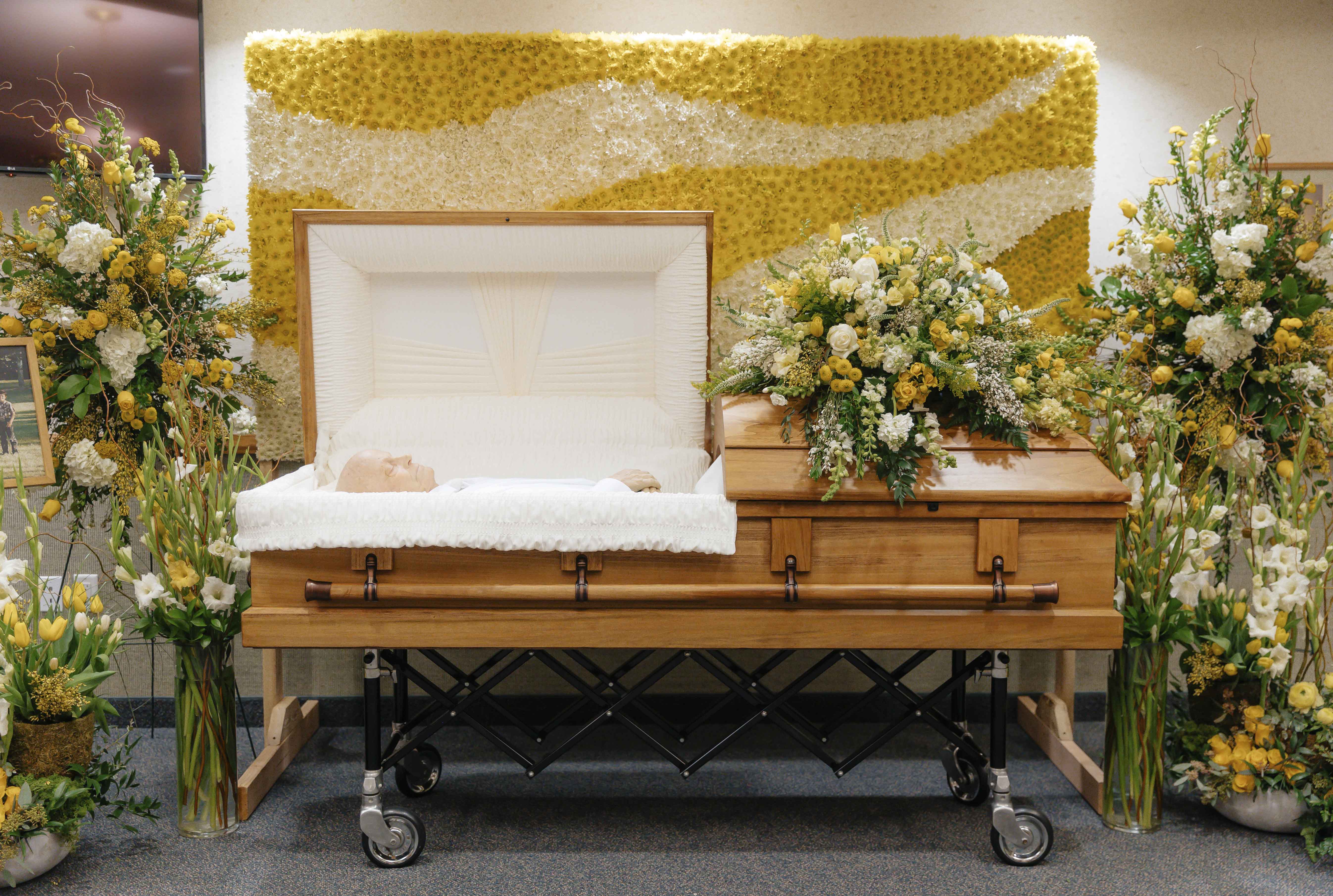 Mr. Wright's funeral.