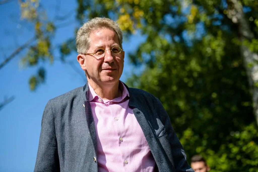Hans-Georg Maassen, former head of the Germany domestic intelligence service, in Benshausen, Germany, on Sept. 5, 2021. (Photo by Jens Schluter/AFP)