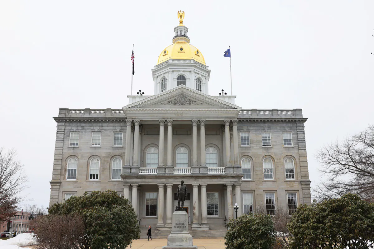 The New Hampshire State House, the state capitol building of New Hampshire, in Concord, N.H., on Feb. 16, 2023. (Michael M. Santiago/Getty Images)