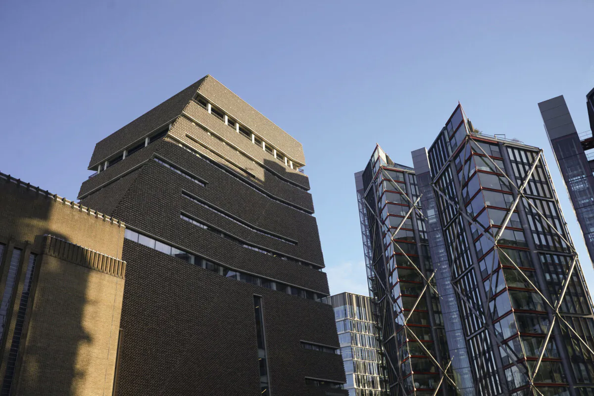 A view of the viewing gallery at the Tate Modern art gallery in south London, on Feb. 2, 2024. (Yui Mok/PA via AP)