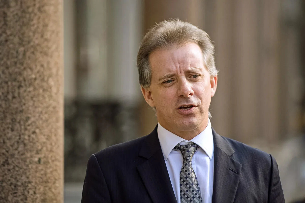 Christopher Steele, former British intelligence officer. in London, UK, on March 7, 2017. (Victoria Jones/PA via AP)