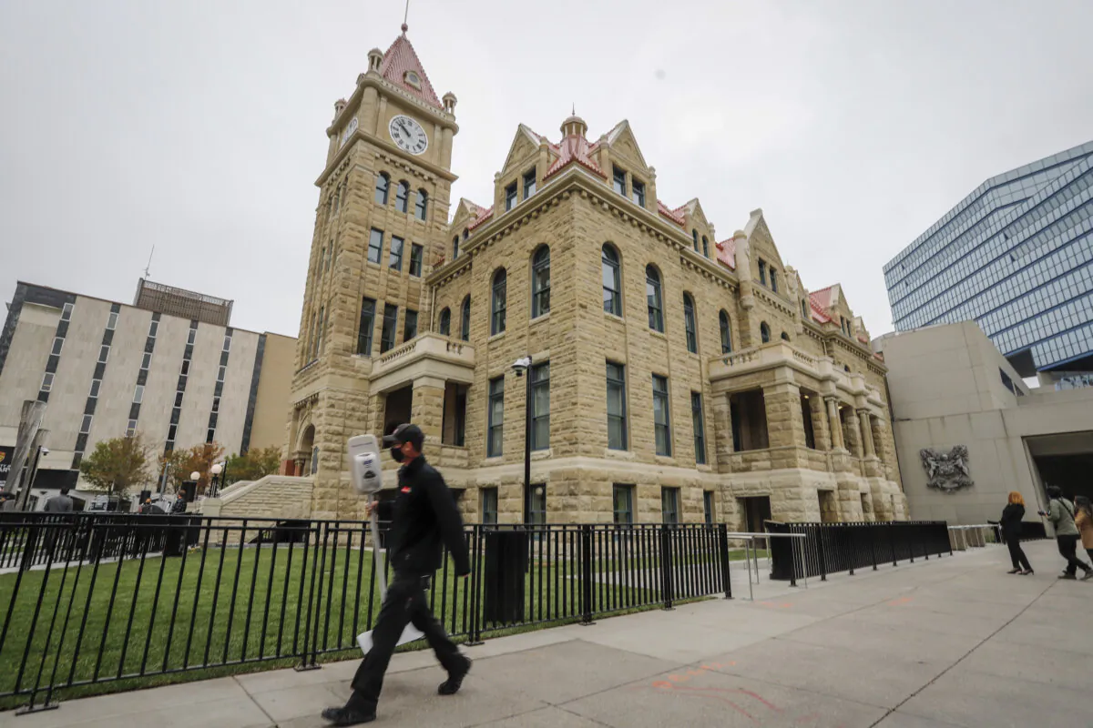Calgary City Hall in a file photo.  (The Canadian Press/Jeff McIntosh)