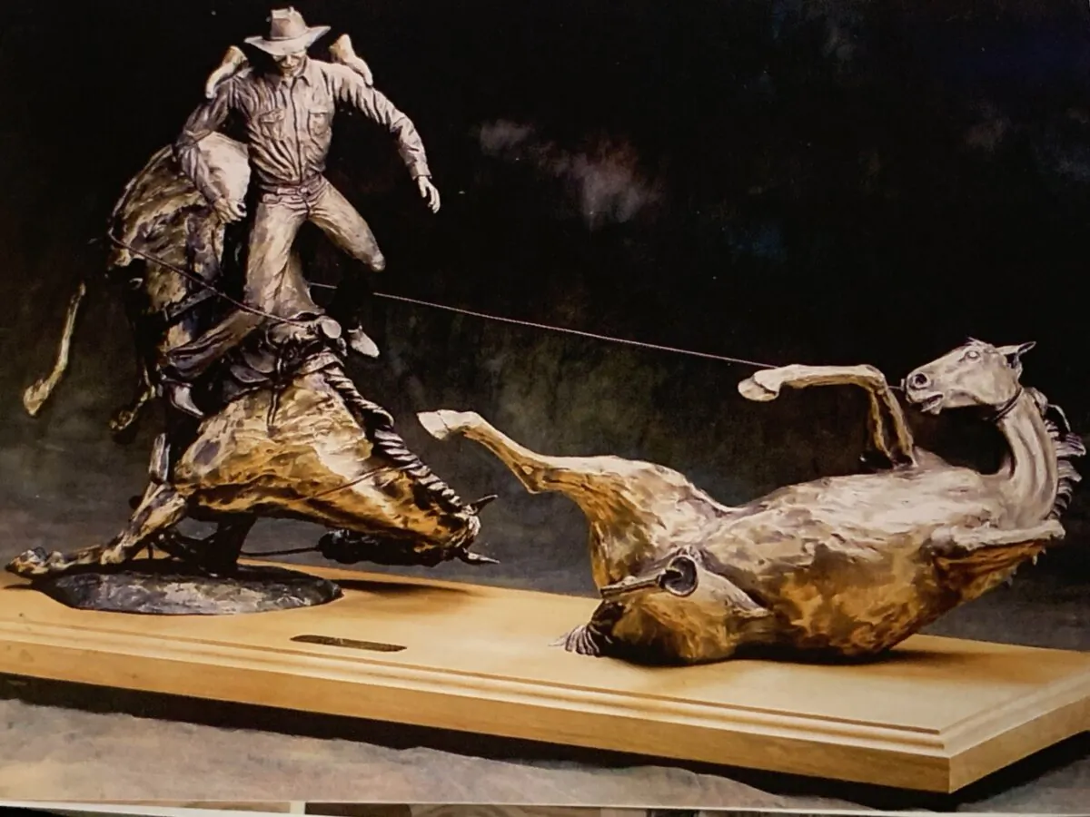 "Divine Intervention," sculpture by John Gilliam.
"I watched this happen when I was about 12 years old. It's my dad."