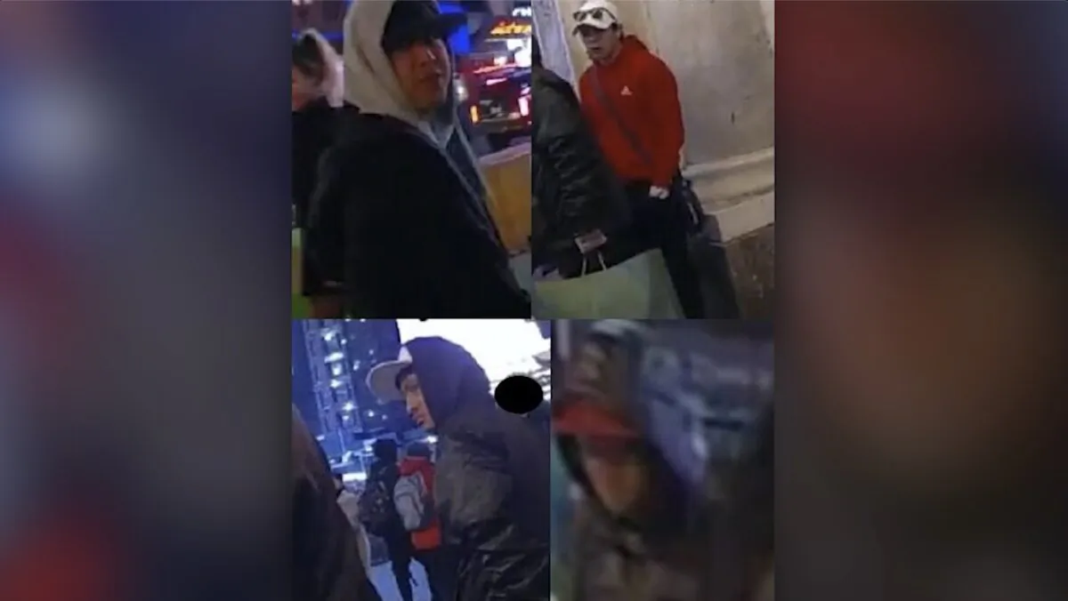 Four suspects who allegedly assaulted two police officers in New York on Jan. 27, 2024. (NYPD)
