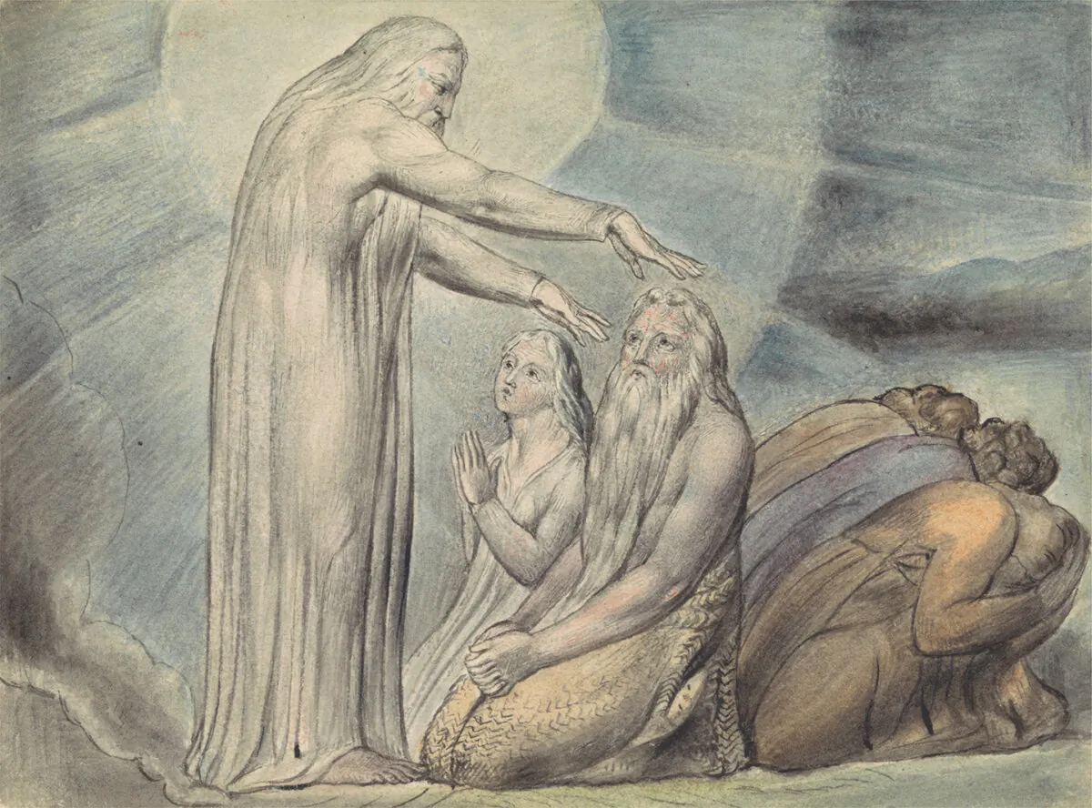 "The Vision of God," 19th century, by John Linnell after William Blake. Yale Center for British Art, Hew Haven. (Public Domain)