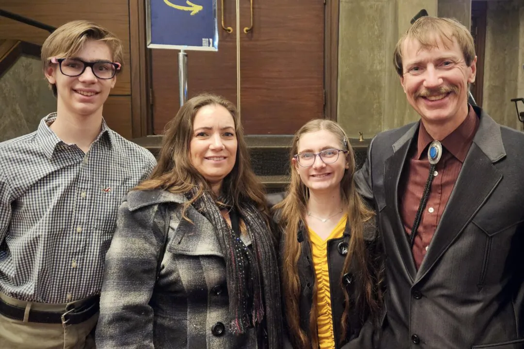 Eric Bley watched Shen Yun Performing Arts with his family at the Clowes Memorial Hall, Butler Arts Center in Indianapolis, Indiana, on Feb. 3, 2024. (Charlie Lu/The Epoch Times)