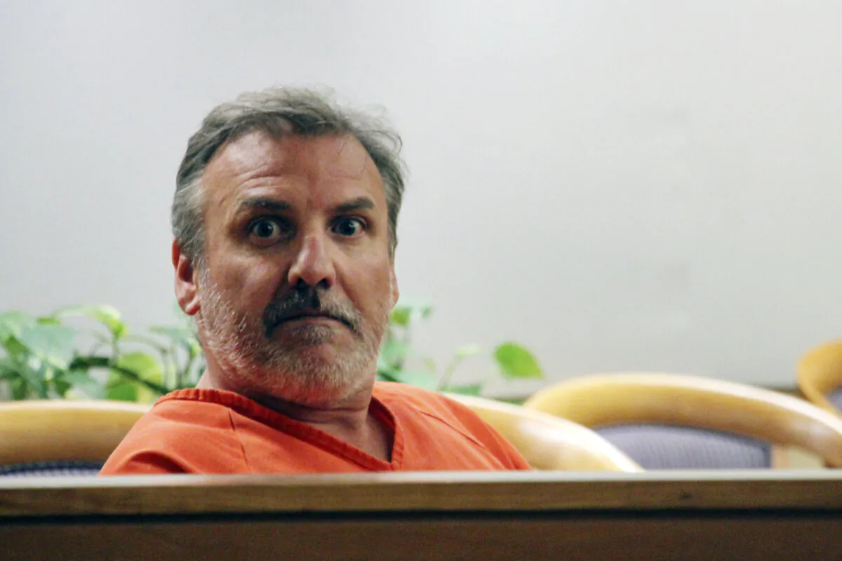 Brian Steven Smith sits in a courtroom while waiting for his arraignment to start in Anchorage, Alaska, on Oct. 16, 2019. (Mark Thiessen/AP Photo, File)
