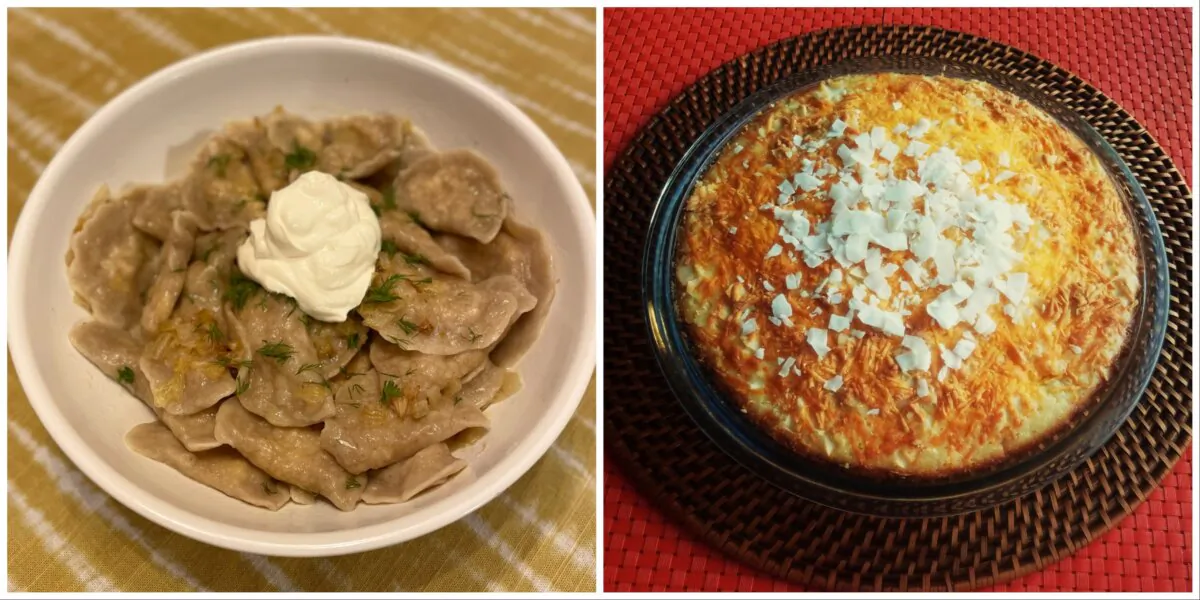Varenyky & bibingka. (Courtesy of Cherry Dumaual)