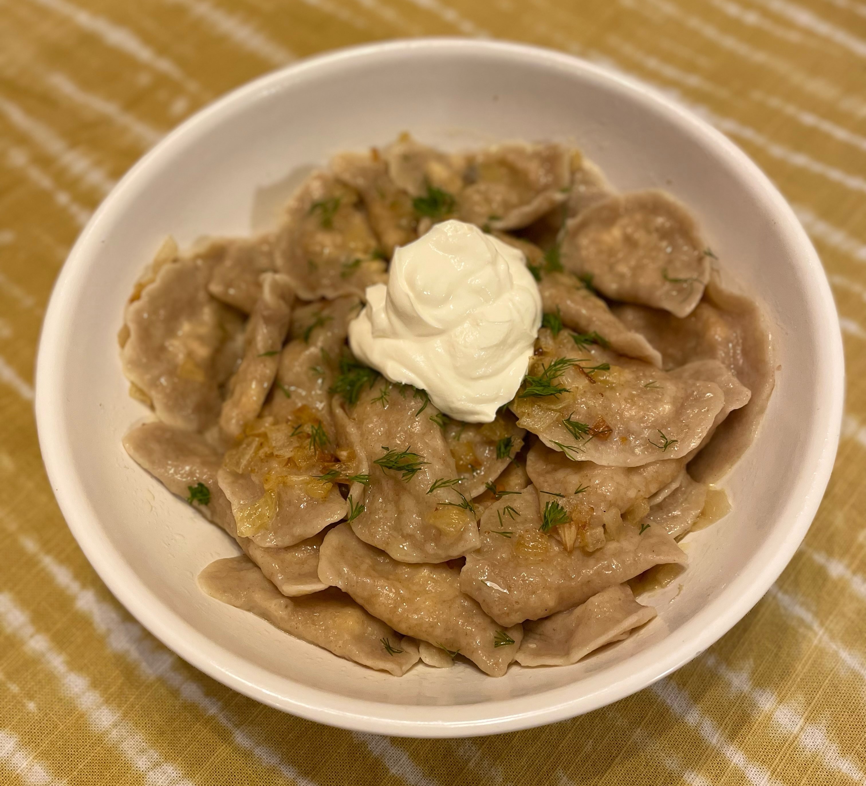 Varenyky are commonly filled with a variety of ingredients, with traditional fillings including mashed potatoes, cheese, sauerkraut, fruits, or meat. (Courtesy of Cherry Dumaual)