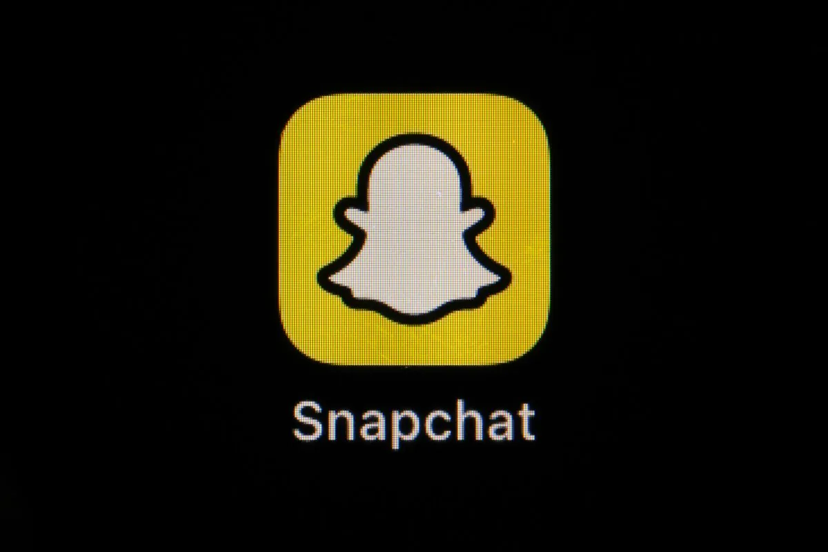 The icon for instant messaging app Snapchat is seen on a smartphone in Marple Township, Pa., on Feb. 28, 2023. (Matt Slocum/AP Photo)