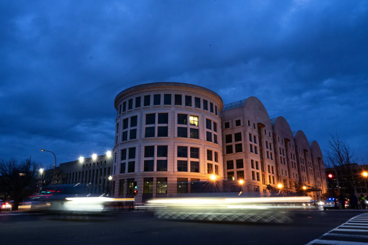 The E. Barrett Prettyman Federal Courthouse, which houses the U.S. Court of Appeals for the District of Columbia Circuit, in Washington, on Jan. 9, 2024. (Drew Angerer/Getty Images)