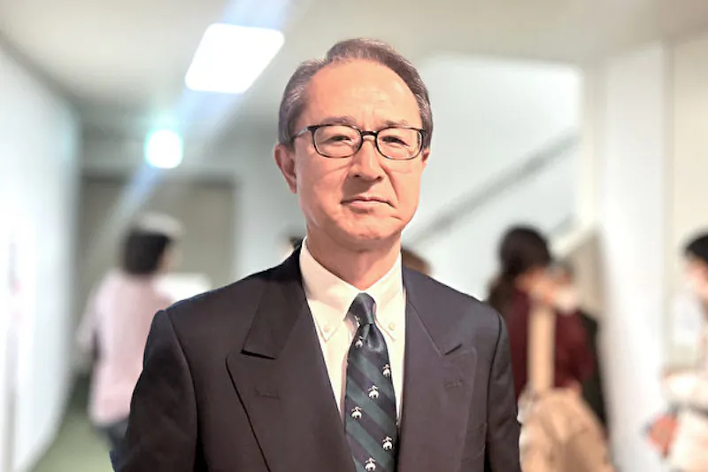 Aoki Akihiko at the Shen Yun Performing Arts performance at  Kamakura Performing Arts Center, in Japan, on Feb. 2, 2024. (Niu Bin/The Epoch Times)
