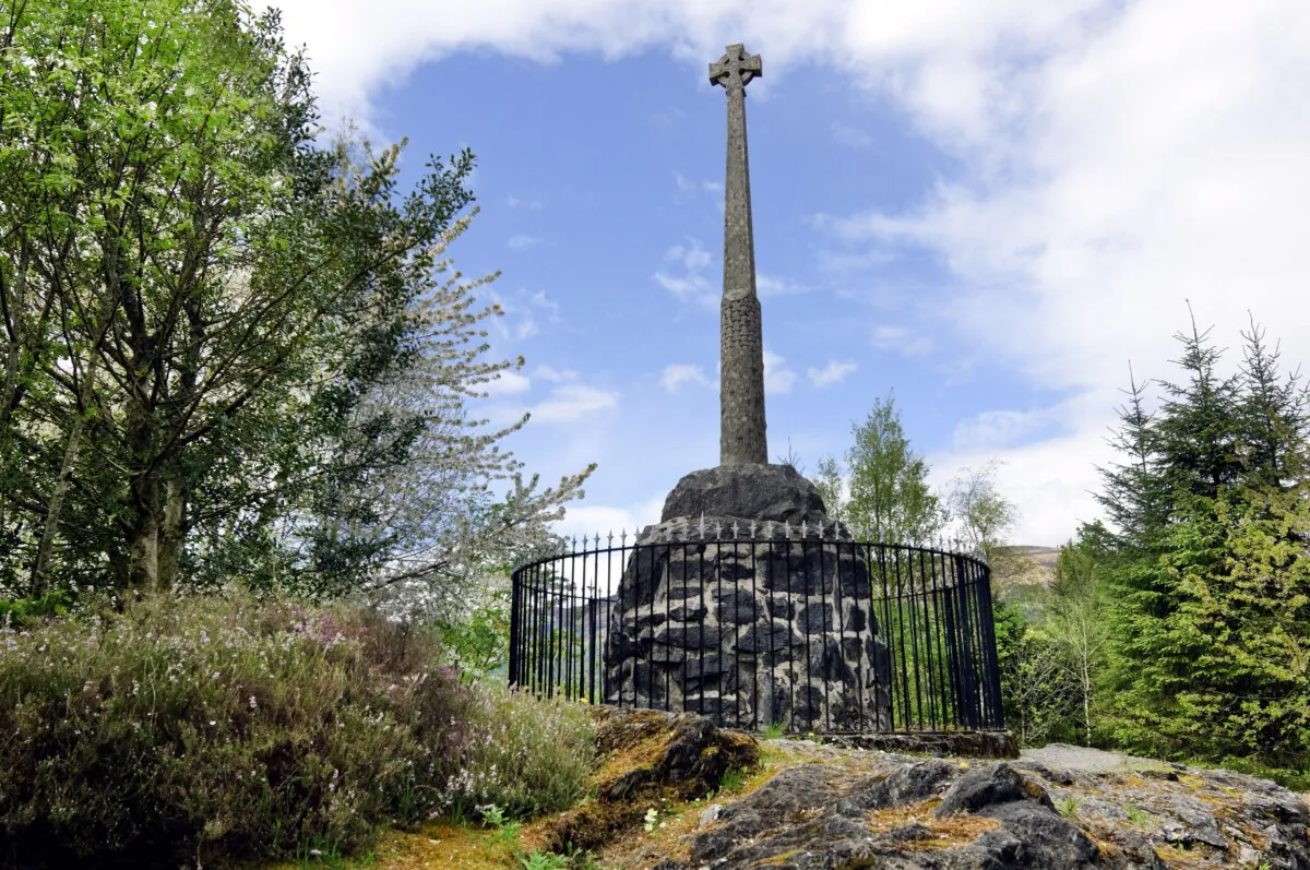 The Massacre of Glencoe Memorial in Glencoe, Scottish Highlands, in a file photo. (Steve Meese/Shutterstock)