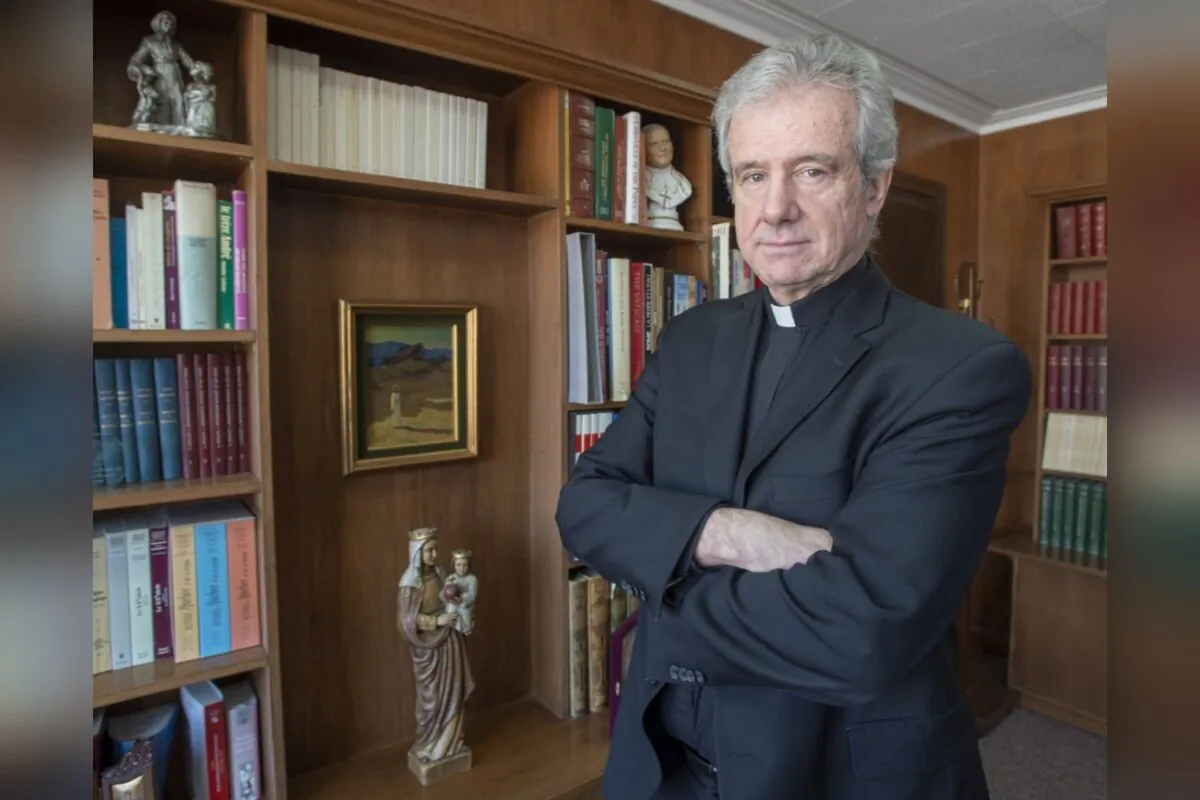 Archbishop Christian Lépine is seen in his office in Montreal on March 27, 2019. (The Canadian Press/Ryan Remiorz)